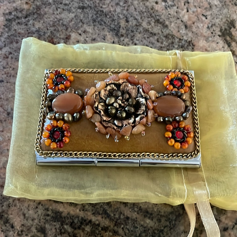 Mary Frances business card holder